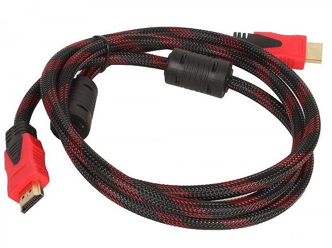 Кабель соединительный аудио-видео HDMI (m)/HDMI (m) 3м. феррит.кольца Позолоченные контакты черный (NO NAME) фото 1