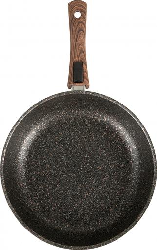 Сковорода Kukmara Granit ultra сго282а круглая ручка съемная (без крышки) серый фото 7