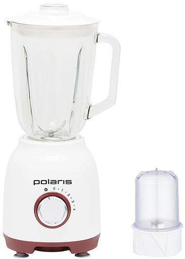 Блендер стационарный Polaris PTB 0821G 800Вт белый/красный фото 1