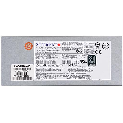 Блок питания SuperMicro PWS-2K20A-1R фото 3