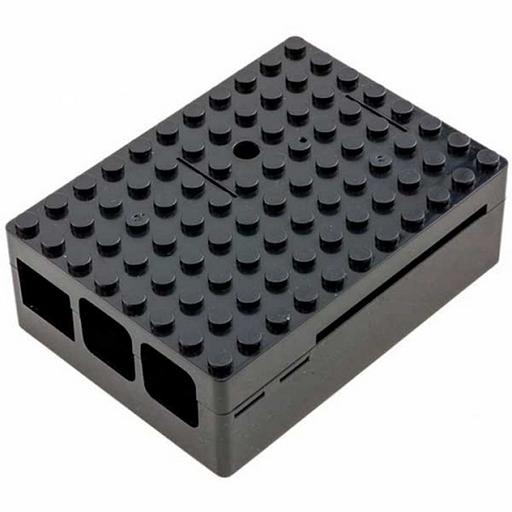 RA182 Корпус ACD Black ABS Plastic Building Block case for Raspberry Pi 3 B/B+ (CBPIBLOX-BLK) (494293) фото 1