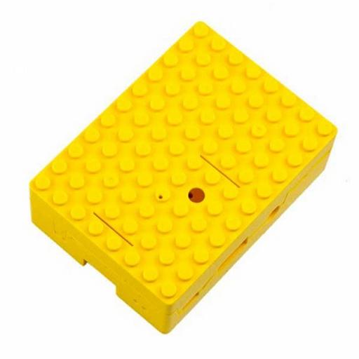 RA185 Корпус ACD Yellow ABS Plastic Building Block case for Raspberry Pi 3 B (CBPIBLOX-YEL) (494408) фото 1