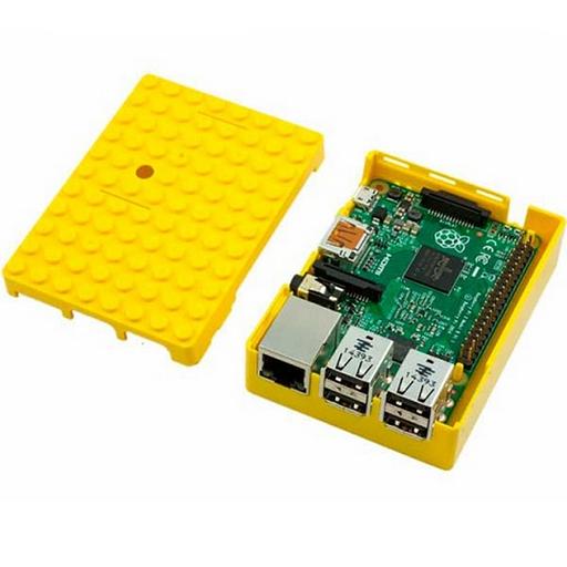 RA185 Корпус ACD Yellow ABS Plastic Building Block case for Raspberry Pi 3 B (CBPIBLOX-YEL) (494408) фото 4
