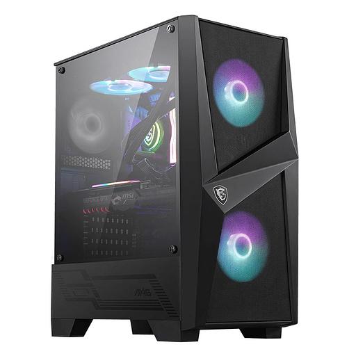 MAG FORGE 100R Mid-Tower, ATX, mATX, Mini-ITX, 2xUSB 3.0, 2x120mm ARGB Fan, 1x120mm black Fan, Tempered Glass Window (676407) фото 1
