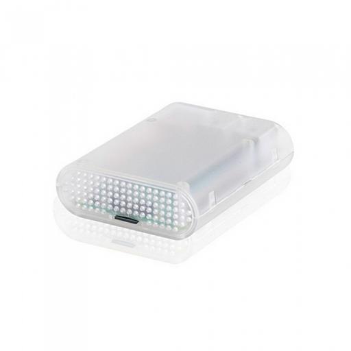RA076 Корпус ACD Transparent ABS Plastic Injection Molding case with Stripe for Raspberry Pi 3 B (прозрачный, овальный на винтах)(RASP1795) (494149) фото 3