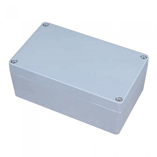 XG387 Корпус ACD Metal case IP65, 200*120*80mm, металлический, 3 отверстия (28 + 28 + 23мм) с резиновыми заглушками, цвет серебристый, совместим с Raspberry Pi 3B, 3B+, 4, Orange Pi {12} фото 1