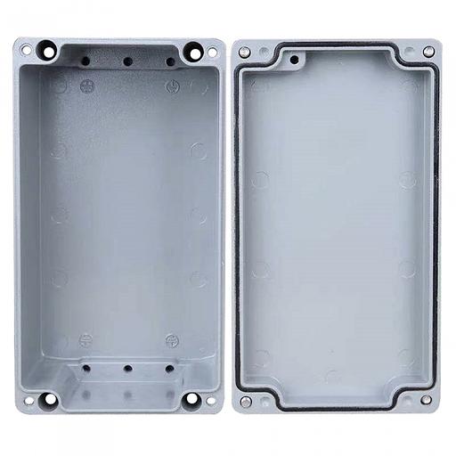 XG387 Корпус ACD Metal case IP65, 200*120*80mm, металлический, 3 отверстия (28 + 28 + 23мм) с резиновыми заглушками, цвет серебристый, совместим с Raspberry Pi 3B, 3B+, 4, Orange Pi {12} фото 2