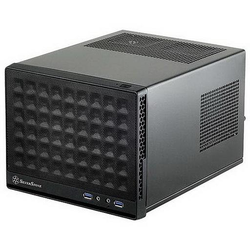 SST-SG13B Sugo Mini-ITX Compact Computer Cube Case, Mesh Front Panel, black, RTL {4} фото 1