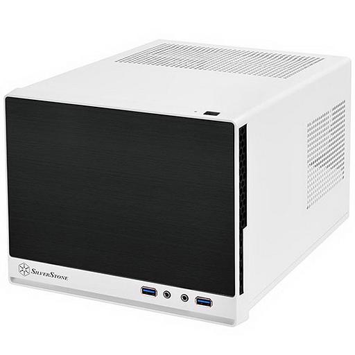 SST-SG13WB-Q (USB 3.0) Sugo Mini-ITX Compact Computer Cube Case, Plastic Front Panel with Faux Aluminum Finish, black white, RTL {4} фото 1