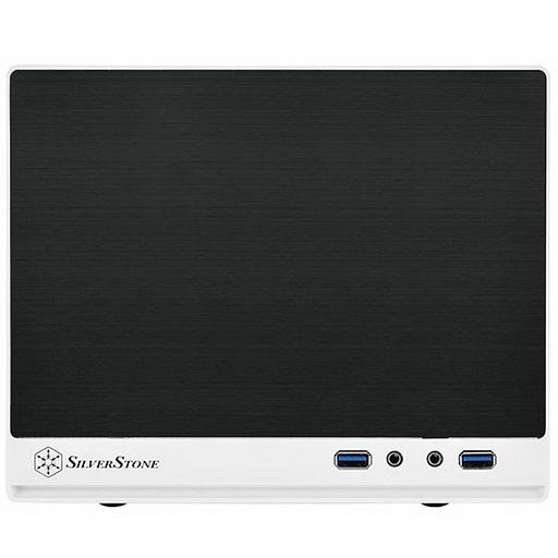 SST-SG13WB-Q (USB 3.0) Sugo Mini-ITX Compact Computer Cube Case, Plastic Front Panel with Faux Aluminum Finish, black white, RTL {4} фото 2