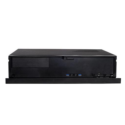 SST-ML04B ML04B (USB 3.0) Milo Slim HTPC Micro ATX Silent Computer Case, lockable, black фото 2