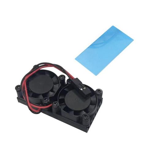 RA535 Два вентилятора с радиатором ACD Double Fans (25*25*7mm) + Radiator (50*25*5mm) for Raspberry Pi 3B+/4B (RASP3409) фото 1