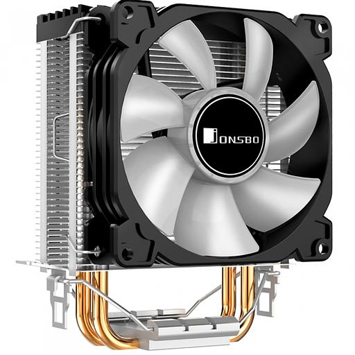 JONSBO CR-1200 Кулер (LGA1366/115X/775/AM4/AM3/3+/AM2/+/FM2/+/FM1, TDP 95W, 92mm Dynamic Multi-Color LED Fan, 2 тепловые трубки, 3-pin) {36} фото 3