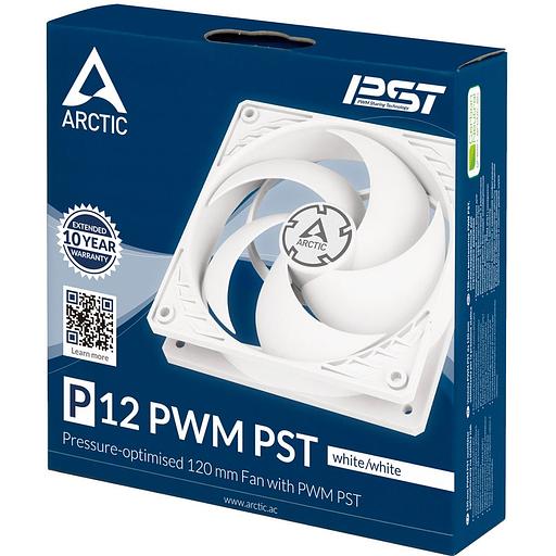 Вентилятор корпусной ARCTIC P12 PWM PST (White/White)- retail (ACFAN00170A) (702263) фото 1