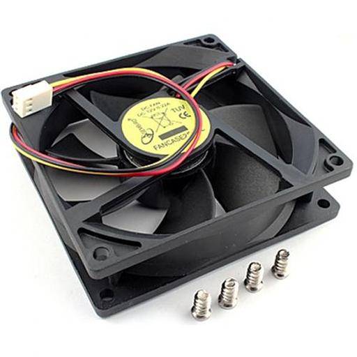 Вентилятор Gembird FANCASE2/BALL 90x90x25, подшипник, 3 pin, провод 30см OEM {100} (033336) фото 3