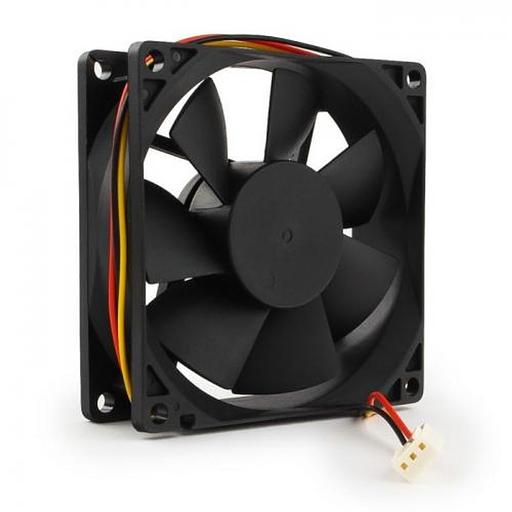Вентилятор Gembird FANCASE 80x80x25, втулка, 3 pin, провод 30 см {100} фото 2
