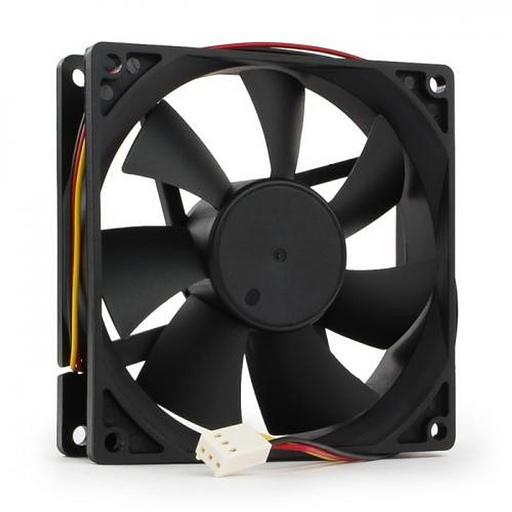 Вентилятор Gembird FANCASE2 92x92x25, втулка, 3 pin, провод 30 см {100} (033329) фото 2