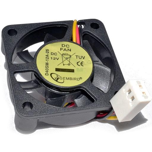 Вентилятор Gembird D40SM-12A-25 40x40x10, втулка, 3 pin, провод 25 см {400} фото 4