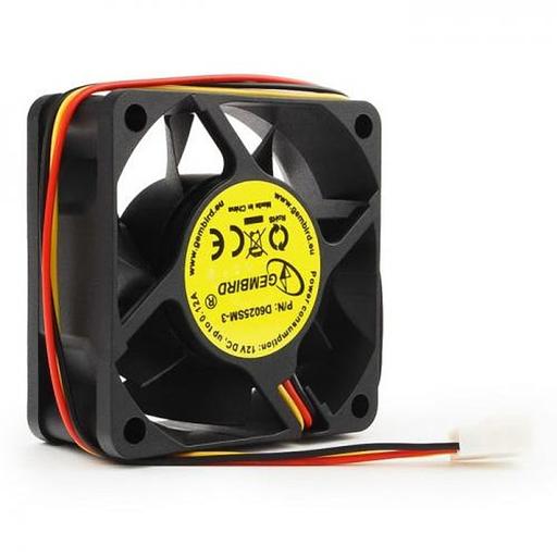 Вентилятор Gembird D6025SM-3 60x60x25, втулка, 3 pin, провод 25 см, OEM {100} фото 1