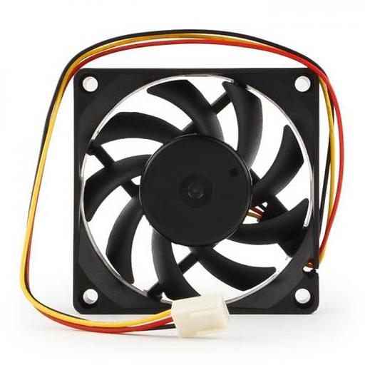 Вентилятор Gembird D7015SM-3 70x70x15, втулка, 3 pin, провод 25 см {100} фото 2
