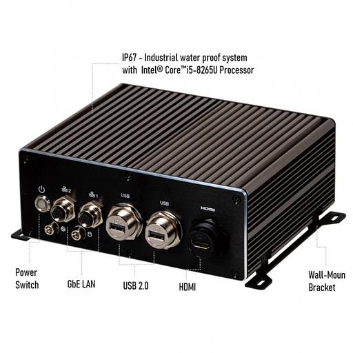QBiX-WP-WHLA8265H-A1 IP67 - Industrial water proof system with Intel® Core™ i5-8265U Processor фото 4
