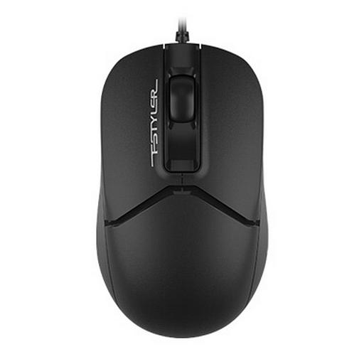 Мышь A4Tech Fstyler FM12S черный оптическая (1200dpi) silent USB (3but) FM12S BLACK {60} (958356) фото 1