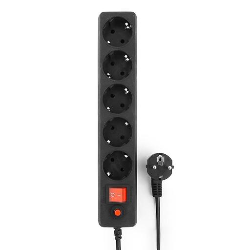 Сетевой фильтр Гарнизон ЕНLB-4 0,5 м 5 р черный {30} фото 1