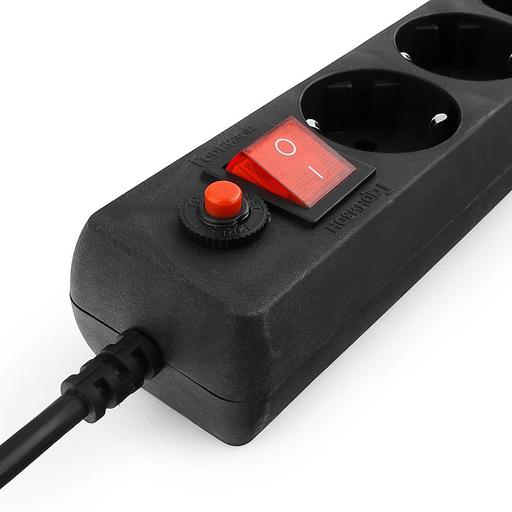 Сетевой фильтр Гарнизон ЕНLB-4 0,5 м 5 р черный {30} фото 3