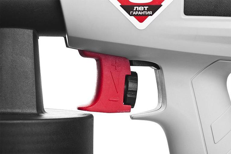 Краскопульт Зубр КПЭ-500 550Вт бак:800мл 800гр/мин фото 3