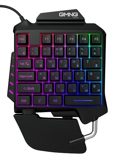 Игровой блок Оклик GMNG 703GK черный USB for gamer LED (подставка для запястий) фото 1
