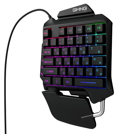 Игровой блок Оклик GMNG 703GK черный USB for gamer LED (подставка для запястий) фото 6