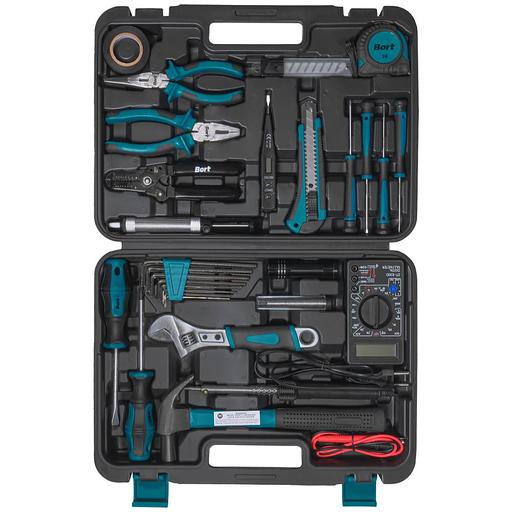 Набор инструментов Bort BTK-30e 30 предметов (жесткий кейс) фото 1