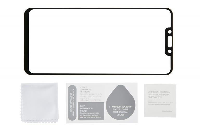 Защитное стекло для экрана Redline черный для Huawei Nova 3i 1шт. (УТ000017128) фото 2