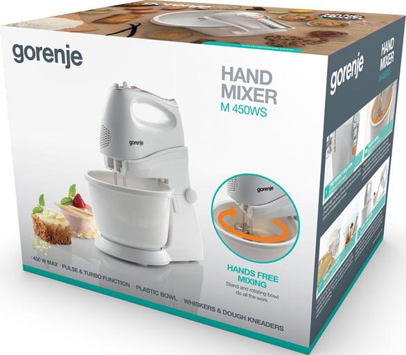 Миксер стационарный Gorenje M450WS 450Вт белый фото 3
