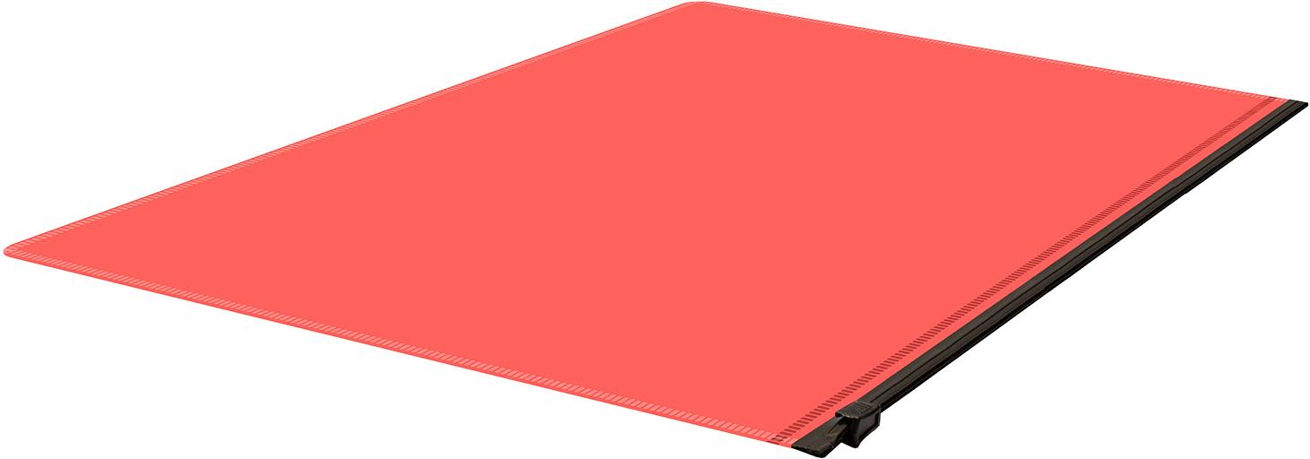 Папка на молнии ZIP Бюрократ -BPM5APINKBL A5 полипропилен 0.15мм коралловый цвет молнии черный фото 4