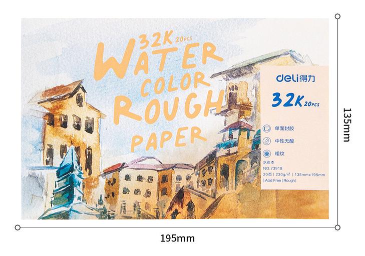 Альбом для рисования Deli 73918 20л. 135х195мм фото 4