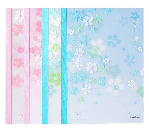 Тетрадь Deli SAKURA WA540 A5 40л линейка ассорти фото 1