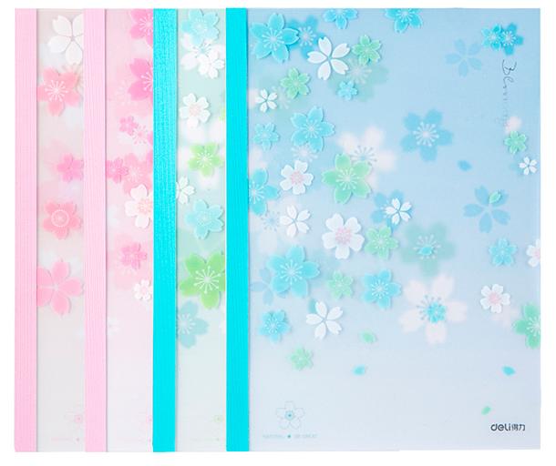 Тетрадь Deli SAKURA WPA540 A5 40л линейка ассорти фото 1