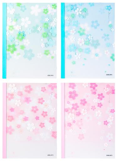 Тетрадь Deli SAKURA WPA540 A5 40л линейка ассорти фото 2