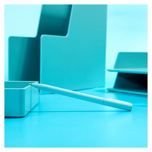 Ручка гелев. Deli Nusign NS552blue голубой черные линия 0.5мм фото 4