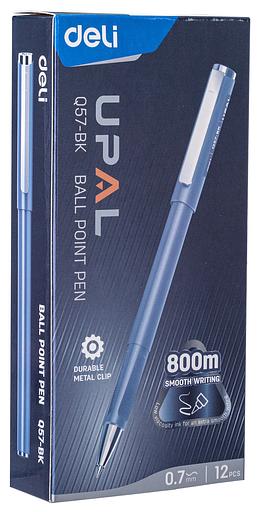 Ручка шариков. Deli Upal EQ57-BK черные линия 0.7мм фото 5