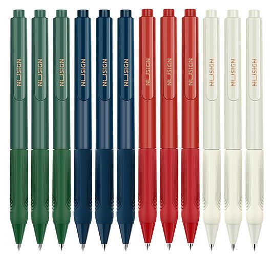 Ручка гелев. Deli Nusign NS646 ассорти черные автоматическая линия 0.5мм фото 2