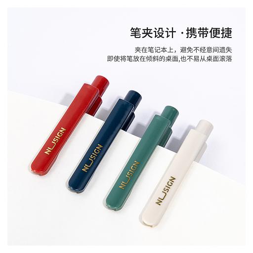 Ручка гелев. Deli Nusign NS646 ассорти черные автоматическая линия 0.5мм фото 4