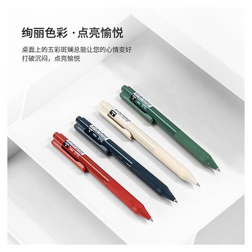 Ручка гелев. Deli Nusign NS646 ассорти черные автоматическая линия 0.5мм фото 5