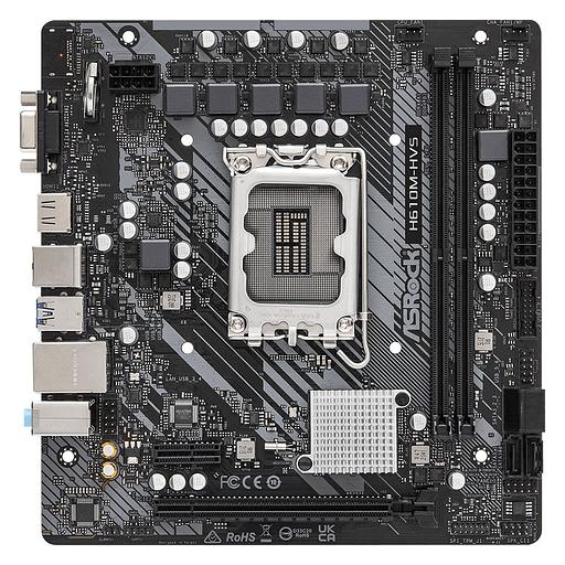 Материнская плата Asrock H610M-HVS Soc-1700 Intel H610 2xDDR4 mATX AC`97 8ch(7.1) GbLAN RAID+VGA+HDMI фото 2