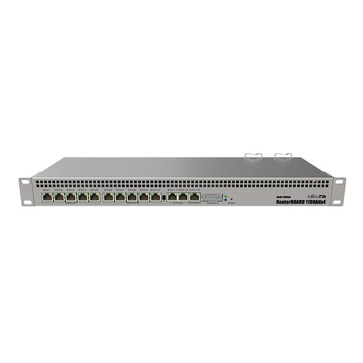 RB1100Dx4 Dude Edition (RB1100AHx4 Dude Edition) Router 1U 19" Rack Mount. Ethernet 13x 10/100/1000 +Serial. PoE. 2xSATA, 2xM2, 60Gb M2SSD. 220/48V {10} (002648) фото 1
