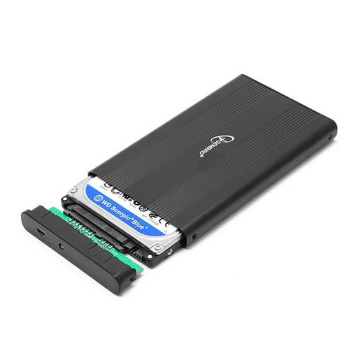 Внешний корпус 2.5" Gembird EE2-U2S-5, черный, USB 2.0, SATA, металл Gembird {100} фото 2