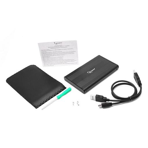 Внешний корпус 2.5" Gembird EE2-U2S-5, черный, USB 2.0, SATA, металл Gembird {100} фото 4