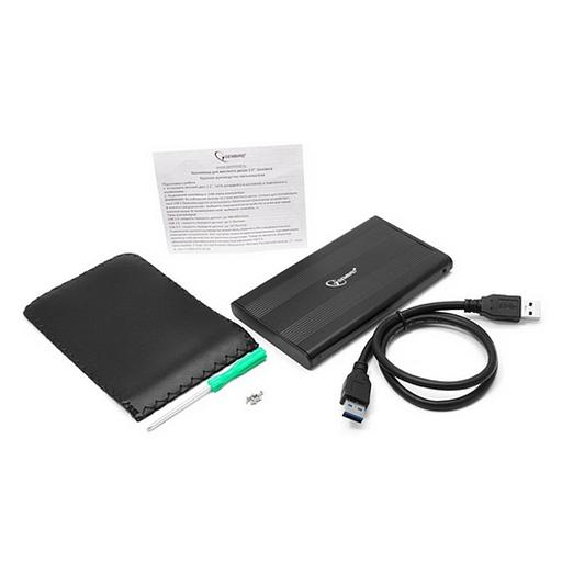 Внешний корпус 2.5" Gembird EE2-U3S-5, черный, USB 3.0, SATA, металл Gembird {100} фото 1