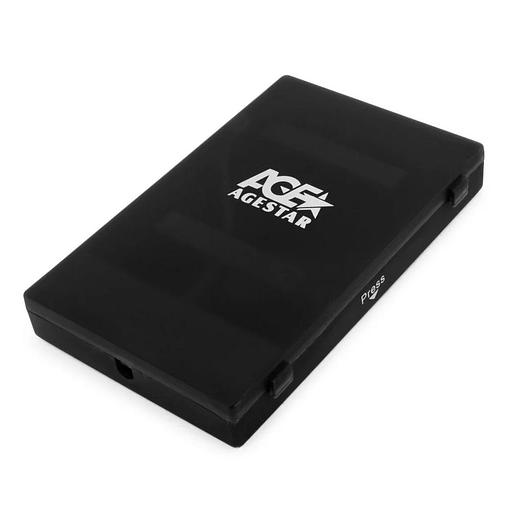 USB 2.0 Внешний корпус 2.5" SATA HDD/SSD AgeStar SUBCP1 (BLACK) USB2.0, пластик, черный, безвинтовая конструкция {160} (670208) фото 1